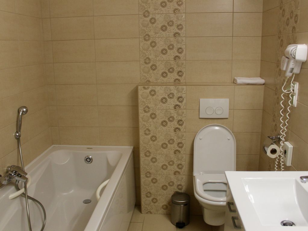 Voorbeeldappartement badkamer